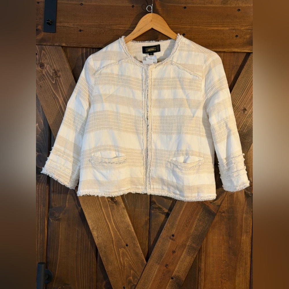 Greylin Textured Cream Jacket - Picture 1 of 4